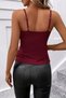 New Season Women's Imported Crepe Blouse with Rope Straps and Cross Detail on the Front - 6