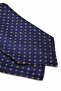 Floral Pattern Navy Blue Italian Silk Ascot Tie Sac10 - 7