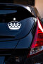 Starry Crown Car Sticker - Car Window Sticker - Crown Sticker with Star Detail 15X13Cm - 2