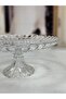 Flat Presentation Bowl with Crystal Glass Legs 29 cm Tkebt Transparent - 4