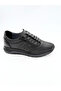 Black Rubber Laced Inner and Outer 100% Genuine Leather Casual Daily Orthopedic Men's Shoes Vdz03020 - 3
