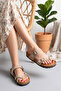 Beige Flip Flops Summer Casual Cork Sole Mayari Slippers - 3
