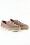Genuine Nubuck Leather Mink Color Loafer Men's Shoes - 263960-1 - 2