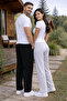 Double Set Premium Men's and Women's 2-Yarn Comfortable Fit Pocketed 2-Piece Sweatpants - 4