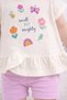 Flamingo 18504-26 Baby Girl Ruffle Blouse Shorts Set Floral Printed Summer Comfortable Fit 2-Piece - 6