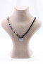 Tourmaline Stone Obsidian Stone Hematite Stone Natural Stone Design Necklace 6 mm