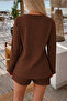 Women's Shorts Set Muslin Fabric Lace-Up Top and Bottom Summer Set - 6