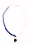 Lapis Lazuli Crystal Quartz Stone Citrine Hematite Tiger's Eye Stone Natural Stone Design Necklace 6 mm - 5