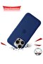 Apple iPhone 16 Pro 2024 Premium Soft Liquid Silicone Case Cover – Navy Blue – Slim Shockproof Prote - 7