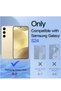 Samsung Galaxy S24 Clear Magnetic Case – Slim Transparent Protective Cover, Wireless Charging Compat - 2