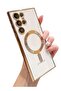 for Samsung Galaxy S23 Ultra Case Magnetic Clear with Camera Lens Protector Full Protection MagSafe