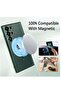 Magnetic Clear Case for Samsung Galaxy S23 Ultra with Camera Lens Protector Magsafe Compatible Elect - 4
