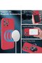 iPhone 14 Pro Max + 2 Pack Tempered Glass Screen Protector Magsafe Case Silicone Phone Case with Mic - 2
