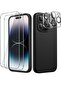 5 in 1 Silicone Case for iPhone 14 Pro Max 6.7-inch, with 2-Pack Screen Protector and 2-Pack Camera
