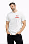 Men's Turkey Moon Star Printed Fan Jersey T-Shirt - White - 2