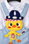 Kot Slopet Unisex Baby Set with Duck Detail for Summer - 3