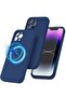 iPhone 14 Pro + 2 Pack Tempered Glass Screen Protector Magsafe Case Silicone Phone Case with Microfi