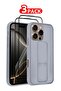3-Pack Premium PU Leather Case & Screen Protectors for iPhone 16 Pro Max – Shockproof, Anti-Scratch,