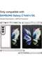 Samsung Galaxy Z Fold 4 5G Case, Clear Soft TPU Bumper Anti-Scratch Hard Acrylic Back Cover Hybrid 2 - 3