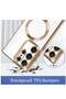 ELTERAZONE Magnetic Clear Case for Galaxy S23 Ultra Case,Compatible with MagSafe, Love Heart Design - 2