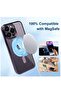 Magnetic Case for iPhone 14 Pro Max Case [Compatible with MagSafe] Camera Lens Protector Plating Lux - 3