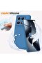 Xiaomi 14T Pro 5G Case Cover in Blue - Soft Silicone, Shockproof with Inner Microfiber Lining and Ca - 3