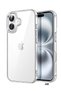 Phone 16 Cover Crystal Clear Case 6.1-Inch – Anti-Yellowing Soft Back Slim Shockproof TPU Anti-Scrat
