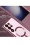 Magnetic Clear Case for Samsung Galaxy S23 Ultra with Camera Lens Protector Magsafe Compatible Elect - 5