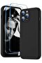 Premium Liquid Silicone Case for iPhone 14 Pro 6.1-Inch with 2 Pcs 9H Tempered Glass Screen Protecto