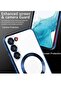 Magnetic Clear Case for Samsung Galaxy S23 Plus with Camera Lens Protector Magsafe Compatible Electr - 2