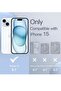 Blue Magnetic Silicone Case for iPhone 15 – 6.1-Inch, MagSafe-Compatible, Complete Camera Lens - 2
