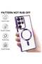 Magnetic Clear Case for Galaxy S23 Ultra Case,Compatible with MagSafe, Love Heart Design Electroplat - 3
