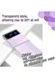 Slim Case Compatible with Samsung Galaxy Z Flip 4, Premium Thin Transparent Hard PC with Non-Slip Gr - 4