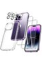 [5 in 1] Designed for iPhone 14 Pro Max Case with 2 Pack Tempered Glass Screen Protector +2pcs Camer