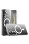 Samsung Galaxy S24 Clear Magnetic Case – Slim Transparent Protective Cover, Wireless Charging Compat