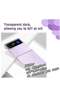 Slim Case Compatible with Samsung Galaxy Z Flip 4, Premium Thin Transparent Hard PC with Non-Slip Gr - 3