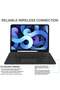 iPad Keyboard Case for iPad Air 4th Generation, Detachable Wireless Bluetooth Trackpad Keyboard, Sma - 4
