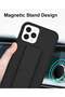 Case for iPhone 14 Pro, Back Stand Case with Magnet Holder Hand Grip Magnetic Car Mount Anti Scratch - 3