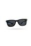 Wayfarer Style Unisex Black Sunglasses - 2
