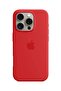 Apple iPhone 16 Pro 2024 Premium Soft Liquid Silicone Case Cover – Red – Shockproof Slim Fit Anti-Sc - 2