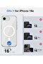 iPhone 16E Clear Magnetic Cover – MagSafe Compatible, Hybrid Protective Crystal Clear Hard Back Case - 2
