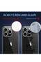 Compatible with iPhone 14 Pro Max Case Clear Thin Soft TPU Slim Fit Mobile Phone Cover Anti-Slip Gri - 3