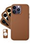 Classic - (for iPhone 14 Pro Max) - European Nappa Leather Case - Smoothen and Soften Over Time - Co