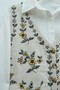Floral Embroidered Buttoned Vest - Stone - 6
