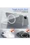iPhone 16E MagSafe Compatible Clear Magnetic Case with Hybrid Crystal Clear Hard Back, Shockproof Si - 4