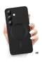 Samsung Galaxy S24 Plus 5G Magnetic Case Cover – Luxury Metallic Paint, Silicone Phone Case with Ful