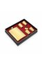 Stainless Steel Liquor Flask 4 Shot Glasses & Funnel Set 8 oz 240 ml Camping Pocket Flask – Gold Color - 8