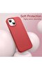 "5-in-1 iPhone 14 (6.1-Inch) Red Silicone Case - With 2 Screen Protectors & 2 Camera Lens Protectors - 4