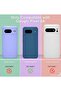 Google Pixel 8a Case – Silicone Phone Case with 1 Screen Protector, Soft Anti-Scratch Microfiber Lin - 2