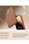 (for iPhone 14 Pro Max) - European Nappa Leather Case - Smoothen and Soften Over Time - Compatible w - 3